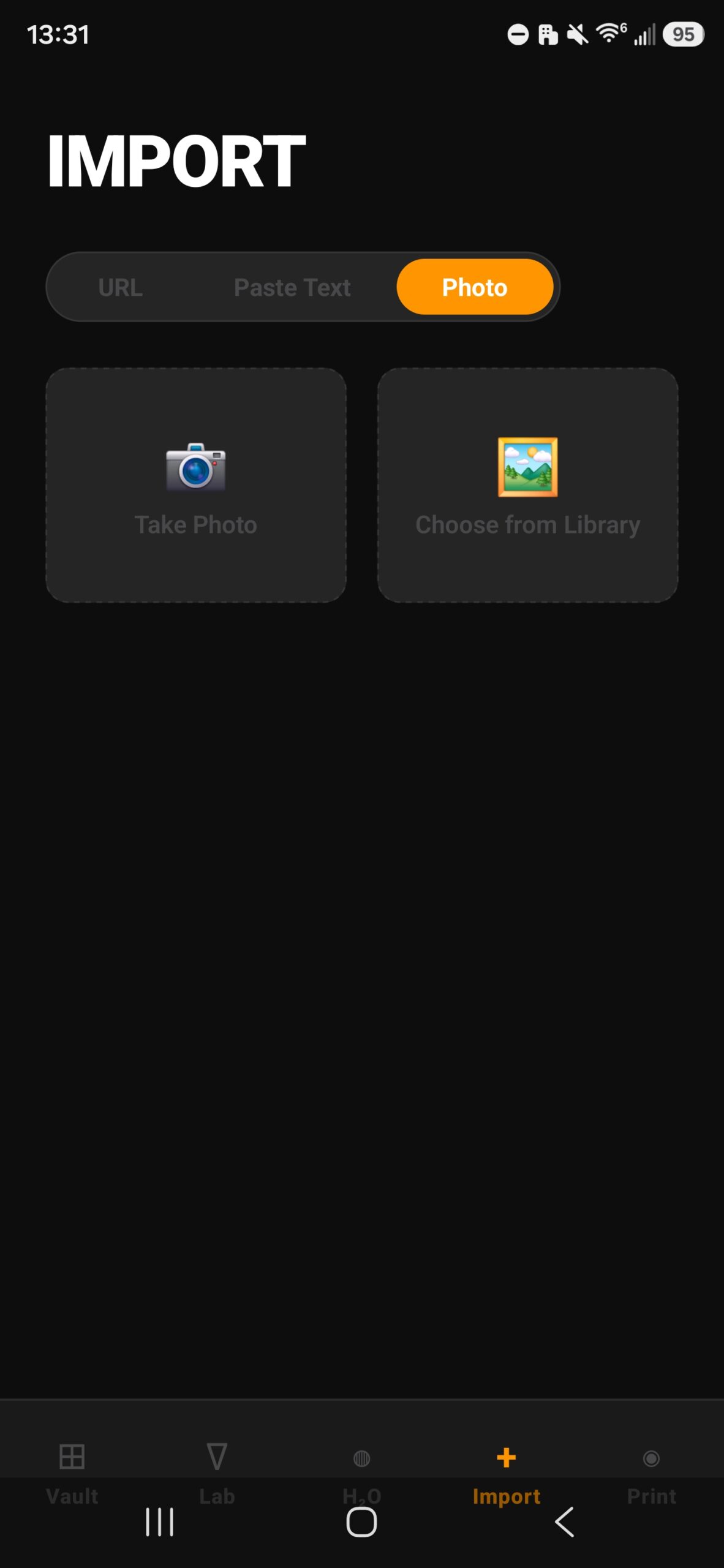 Bread Labs smart import screen